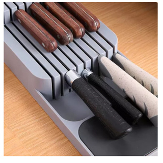 Organizador De Facas Para Gaveta De Armário Porta Facas e Talheres em Oferta na Shopee