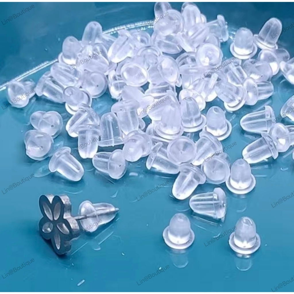 200/300/400 Unidades Tarraxas Tarracha De Silicone  Silicone Para Brincos