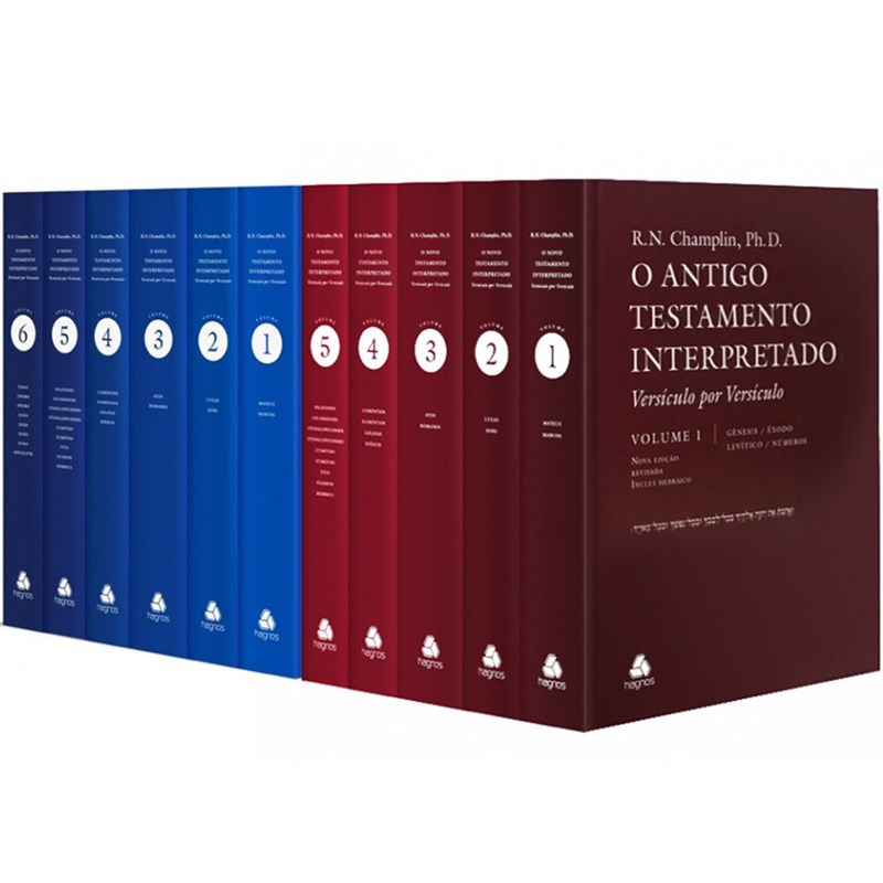 BOX Comentário Bíblico Antigo e Novo Testamento | 11 Vol. Russel N. Champlin em Oferta na Shopee