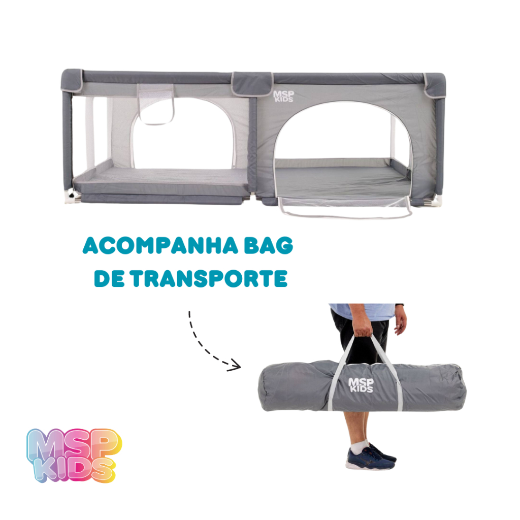 Cercado Para Bebe Cercadinho Infantil Berço Chiqueinho Seguro Qualidade 150x180 Original MSP KIDS