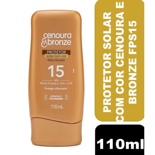 Protetor Solar com Cor Fps15 Cenoura e Bronze (Efeito Dourado) 110ml em Oferta na Shopee