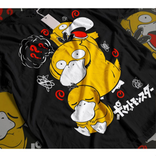 Camiseta Basica Algodao Pokémon Psyduck Golduck Distracted And Confused Cartoon Unissex em Oferta na Shopee
