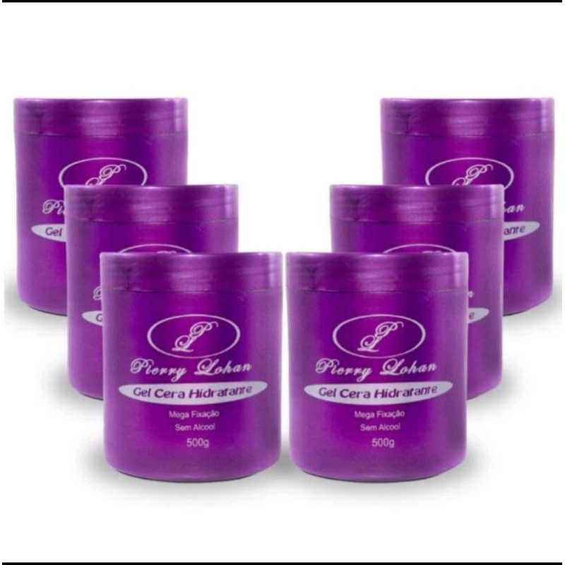 Gel Para Cabelo Cera Hidratante Pierry Lohan 500g cada kit 6 unidades