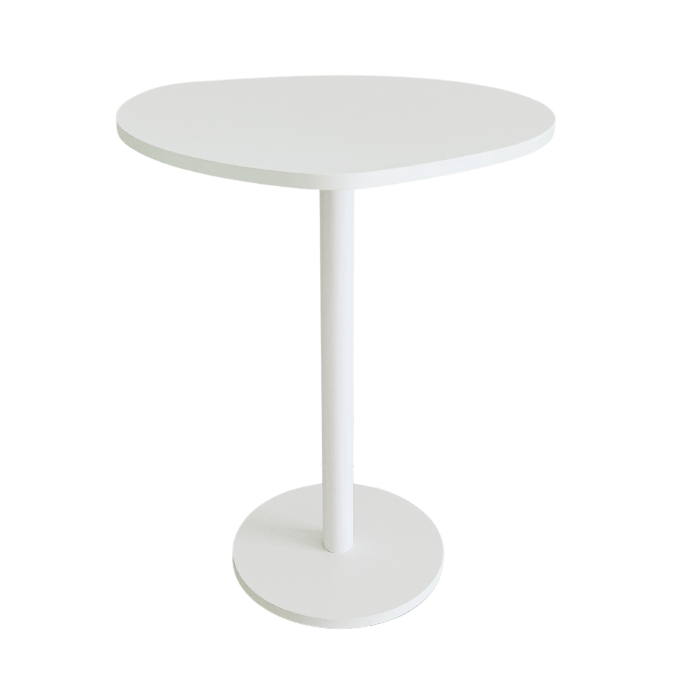Mesa Lateral Monopé Design Orgânico 31cm - Branca