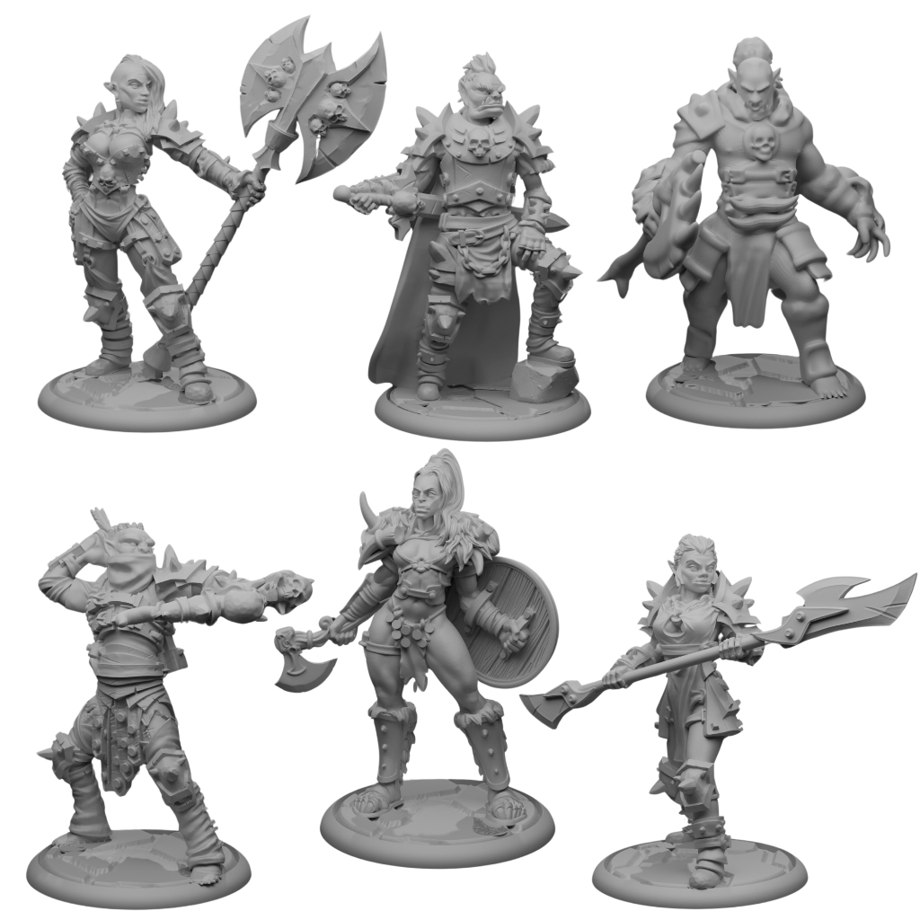 Miniaturas Rpg Orc Personagens Dungeons And Dragons D&d em Oferta na Shopee