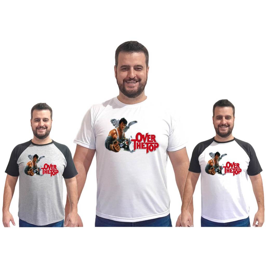 Camiseta Falcão o Campeão dos campeões Adulto infantil Sylvester Stallone luta de braço quebra de braço camisa B