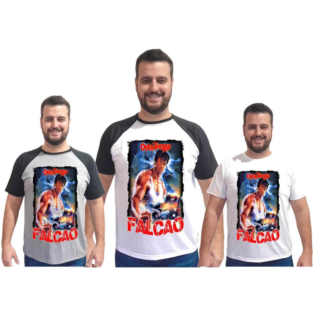 Camiseta Falcão Campeão dos campeões Adulto infantil Sylvester Stallone luta de braço quebra de braço camisa C