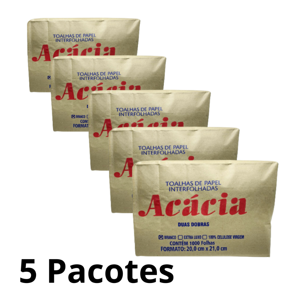 Papel Interfolha Acacia com 5000 folhas
