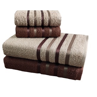Kit C/  4 Toalhas - 2 Banho - 2 Rosto - Ônix em Oferta na Shopee