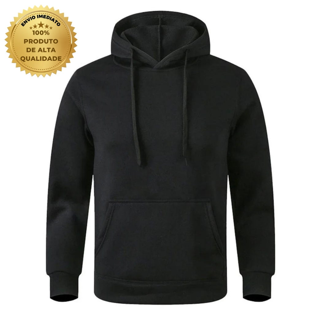 Moletom Moleton blusa de frio Canguru Plus Size Agasalho