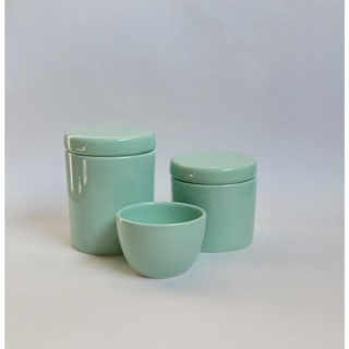 Kit Higiene Bebê Porcelana Verde 03 Peças em Oferta na Shopee