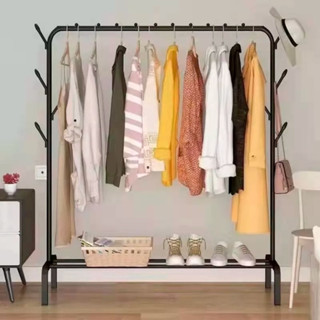 Arara de Roupas Cabideiro de Chão Closet Modulado em Aço Carbono C/ Sapateira