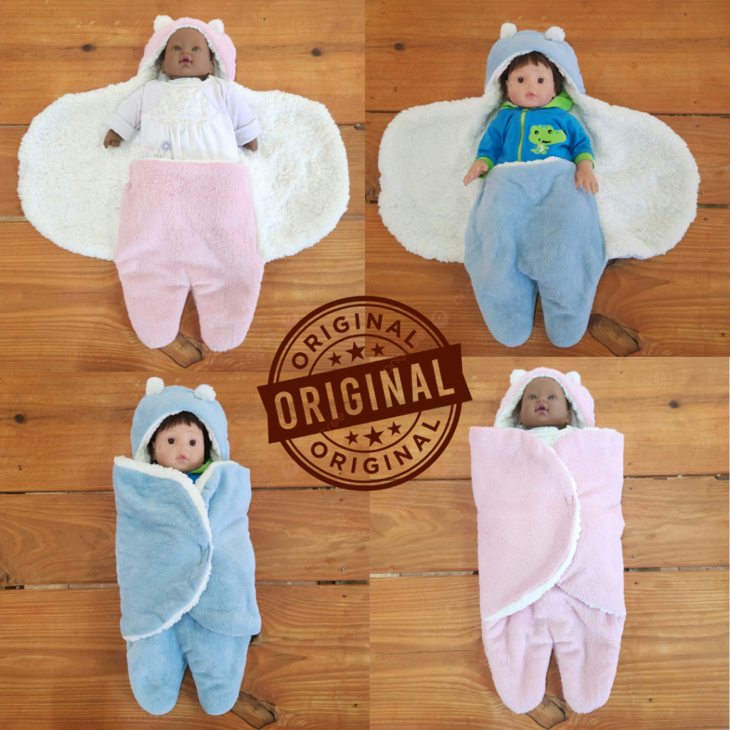 Saco de Bebê Para Dormir Sherpa Carneirinho Microfibra Liso Estampado