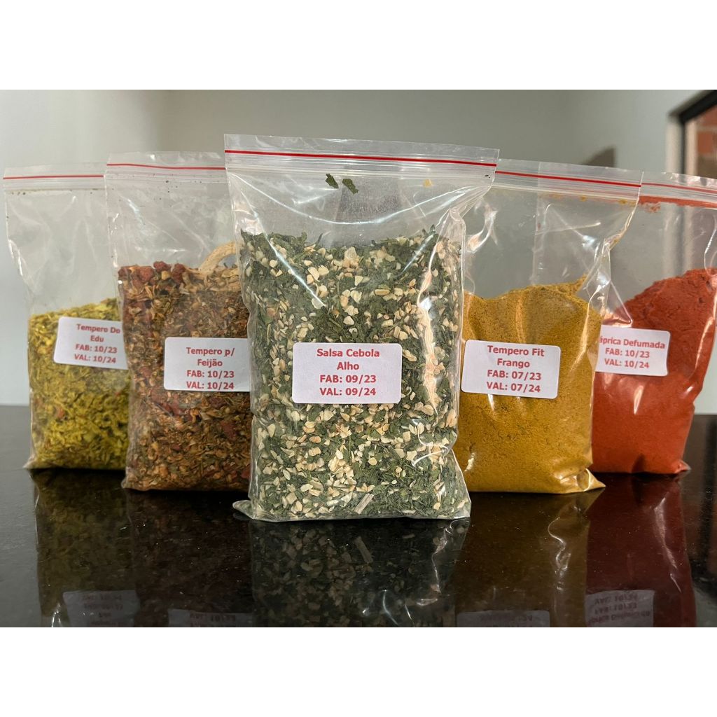 KIT 15 Temperos mais vendidos, com 100g cada!!! OFERTA LIMITADA
