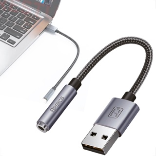 Placa de Som Usb P3 Fone Microfone 3.5mm Pc Notebook adaptador placa de som em Oferta na Shopee