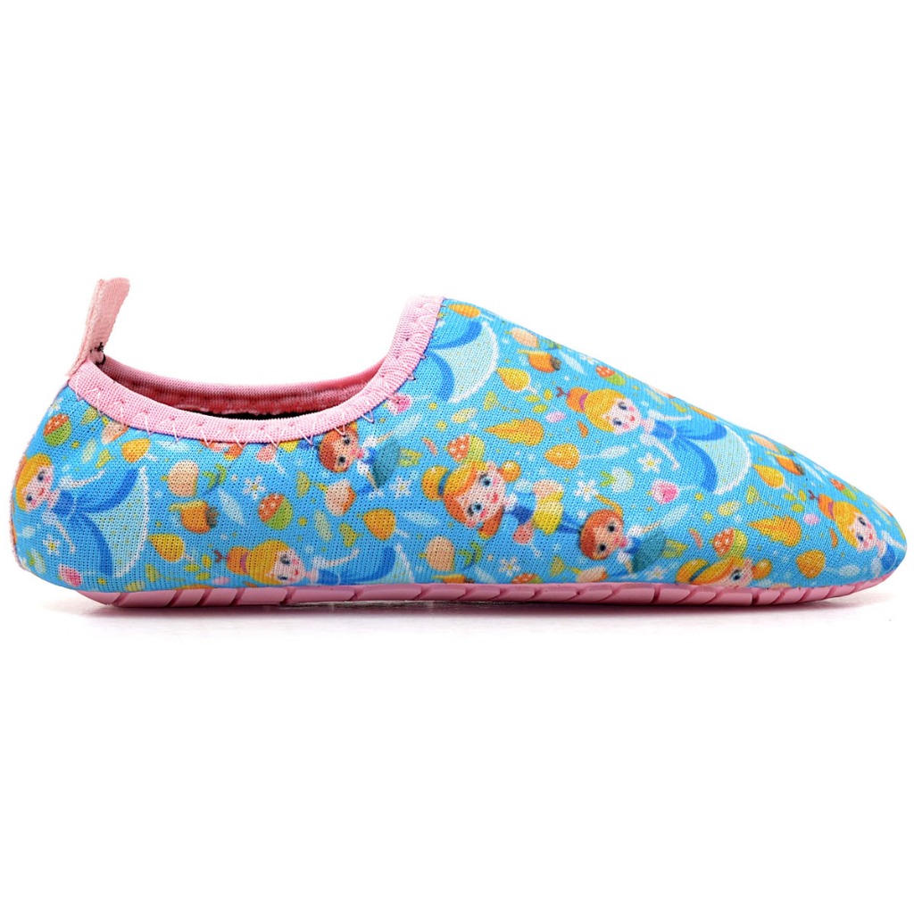 Sapatilha infantil neoprene princesa aquatica sapatilha agua calce facil