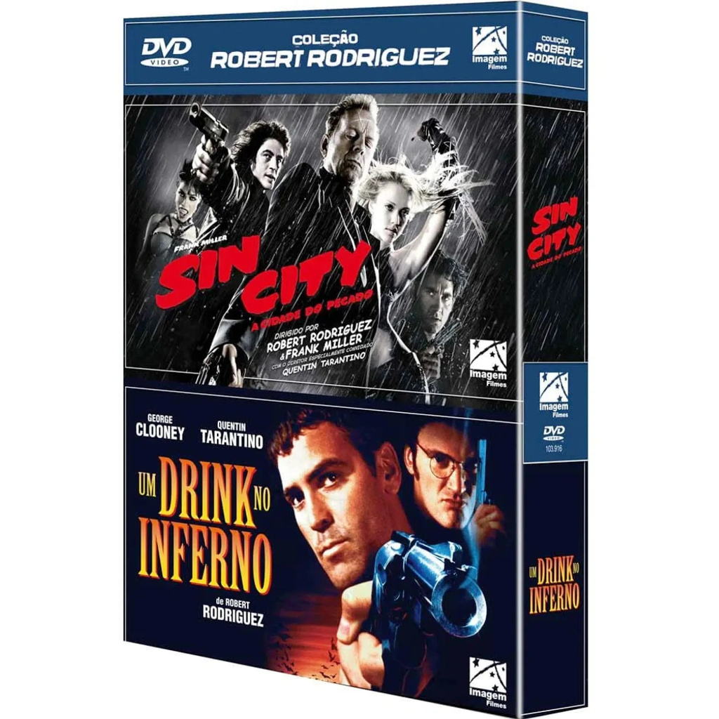 Coleção Robert Rodriguez Filmes Sin City A Cidade do Pecado e Um Drink no Inferno Tarantino Lacrado