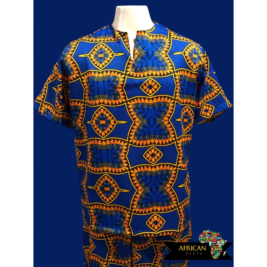 Conjunto Africano Bata E Calça Masculino em Oferta na Shopee