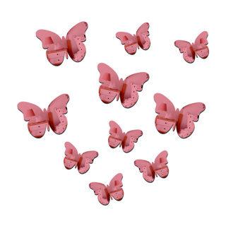 Kit 10 Borboletas Decorativas Acrílico Espelhado Quartos de Bebê Infantil Studio Vitrine em Oferta na Shopee