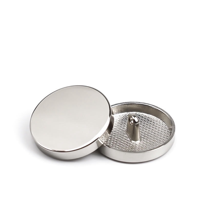 20 Peças Botão Costura 21,5mm Metal Prateado Liso Tamanho 34 em Oferta na Shopee