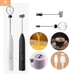H'maston FR02 Mini Mixer Misturador Batedor Elétrico Sem Fio Portátil