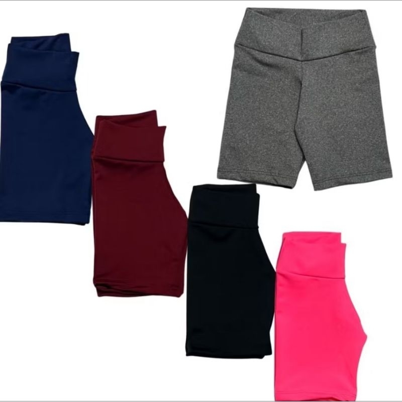 BERMUDA CICLISTA UNIFORME ESCOLAR INFANTIL SUPLEX COTTON MENINA ESCOLAR SHORTS VERÃO