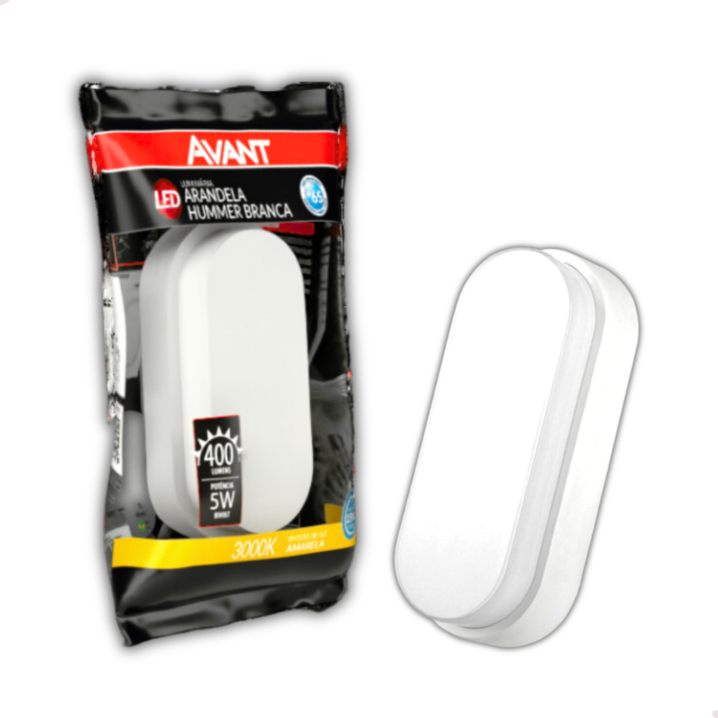 Arandela Tartaruga 5w Ip65 Externa Interna Teto Parede Preta Branca 6500K 3000K