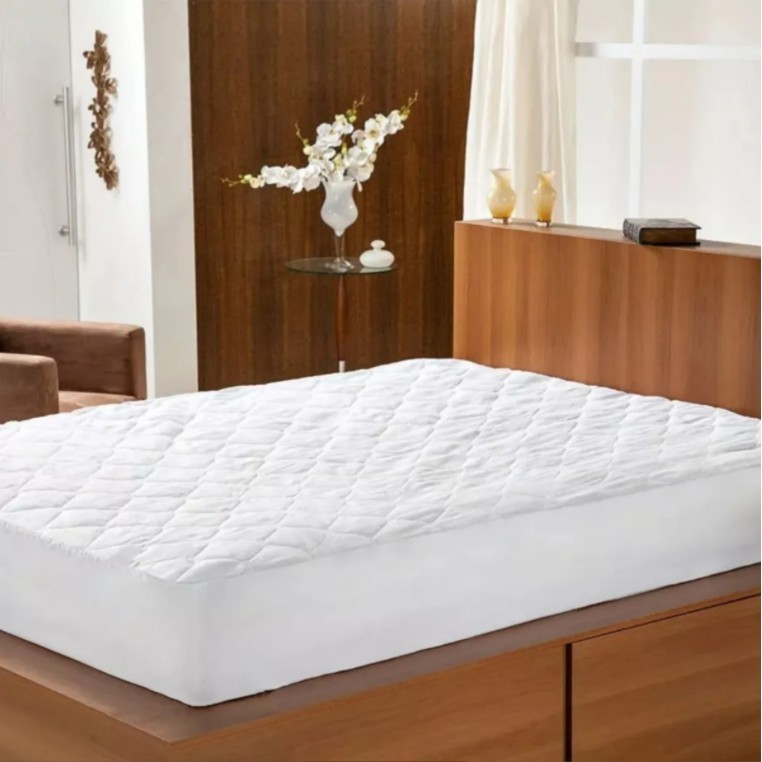 Capa 193 X 203 X 35 Protetor Colchão Box Casal King Size Antimofo Não Faz Barulho Toque Suave 100% Impermeável Não Molha