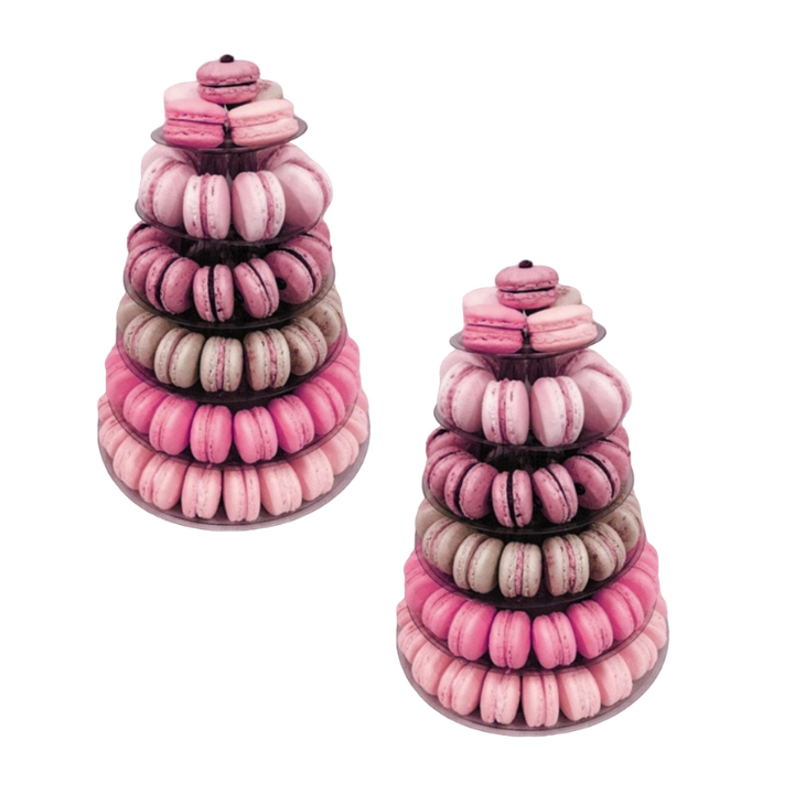 KIT 2 Torres para Macarons 6 Pisos Evento Festa Casamento Aniversários Luxo Doce Fino Elegante TM06C em Oferta na Shopee
