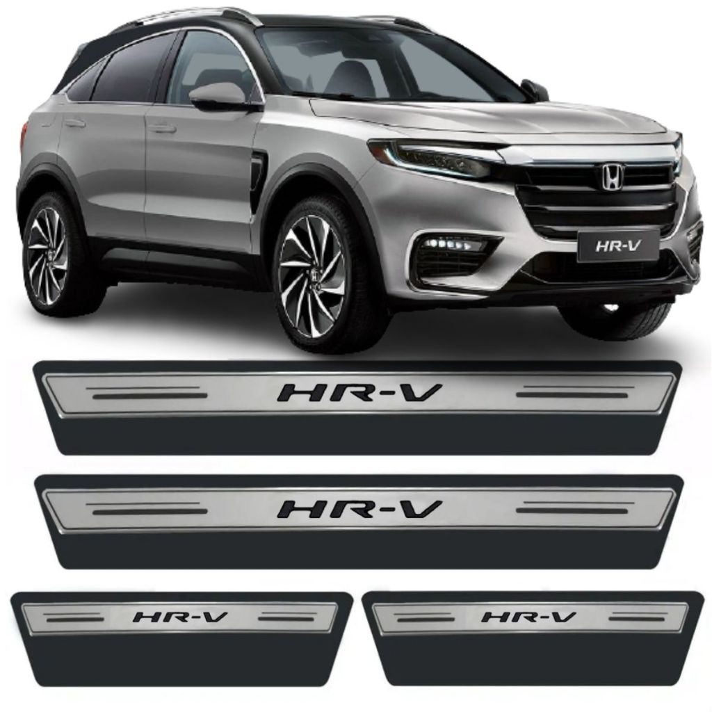 Kit Soleira Resinada Proteção Porta Hrv Hr-v - Prata em Oferta na Shopee