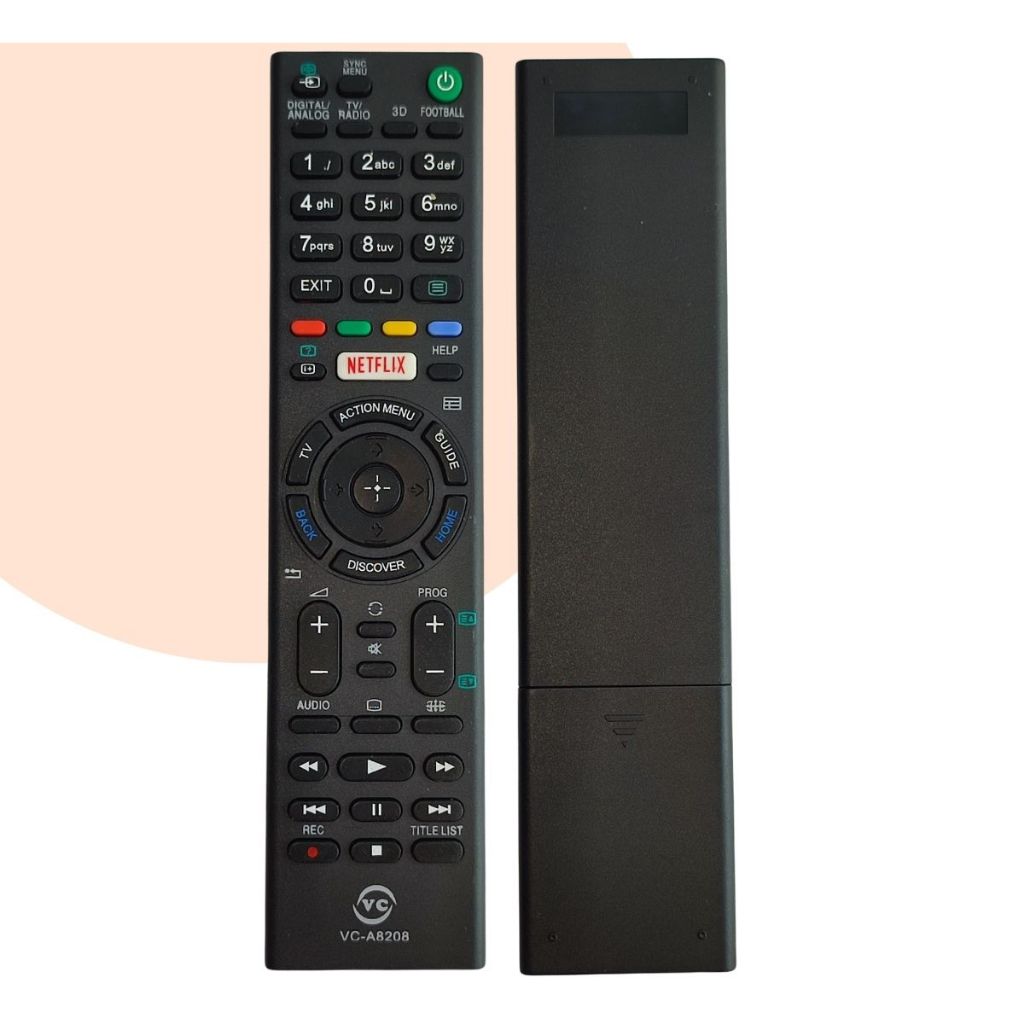 Controle Remoto Pra Tv Sony Rmt-tx100d = Rmt-tx100b Netflix em Oferta na Shopee