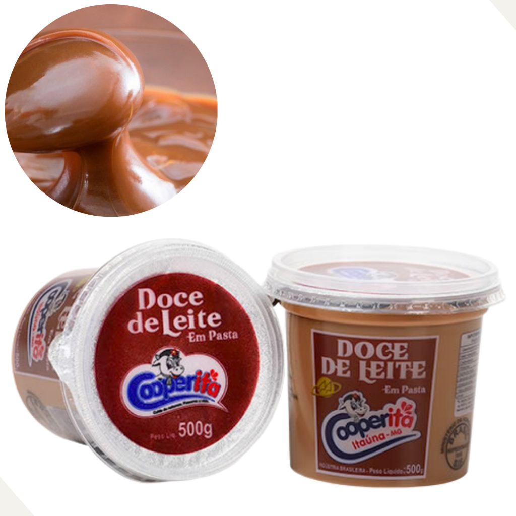 Doce de Leite Cooperita 500g Tradicional de Minas Gerais o Doce Mineiro Mais Gostoso e Cremoso
