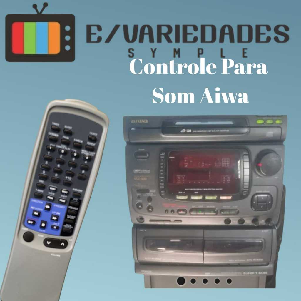 Controle Remoto Som Aiwa - Todos Modelos Nsx E Cx 1 E 3 Cds 7364