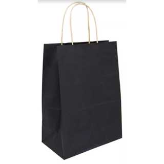 Sacola de papel Kraft Preta S1 28X18X10 com 25 unidades em Oferta na Shopee