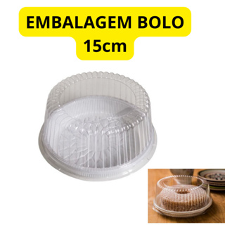 embalagem plástica descartável bolo redondo baby 15cm bipack Bp-35 alta em Oferta na Shopee