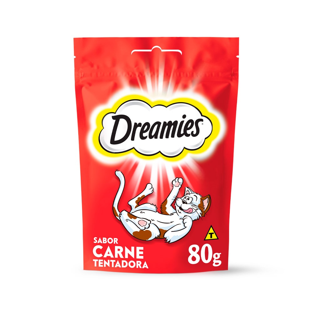 Petisco Dreamies Sabor Carne Tentadora para Gatos Adultos - 80g