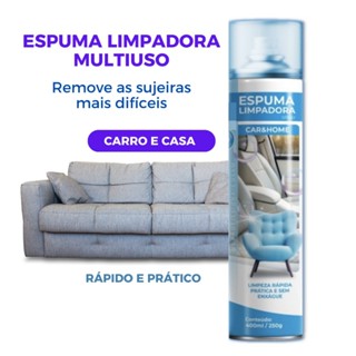 Spray Limpa Estofados Espuma Magica Seco Ideal para Sofá Cadeira Tapete Colchão e Banco de Carro em Oferta na Shopee