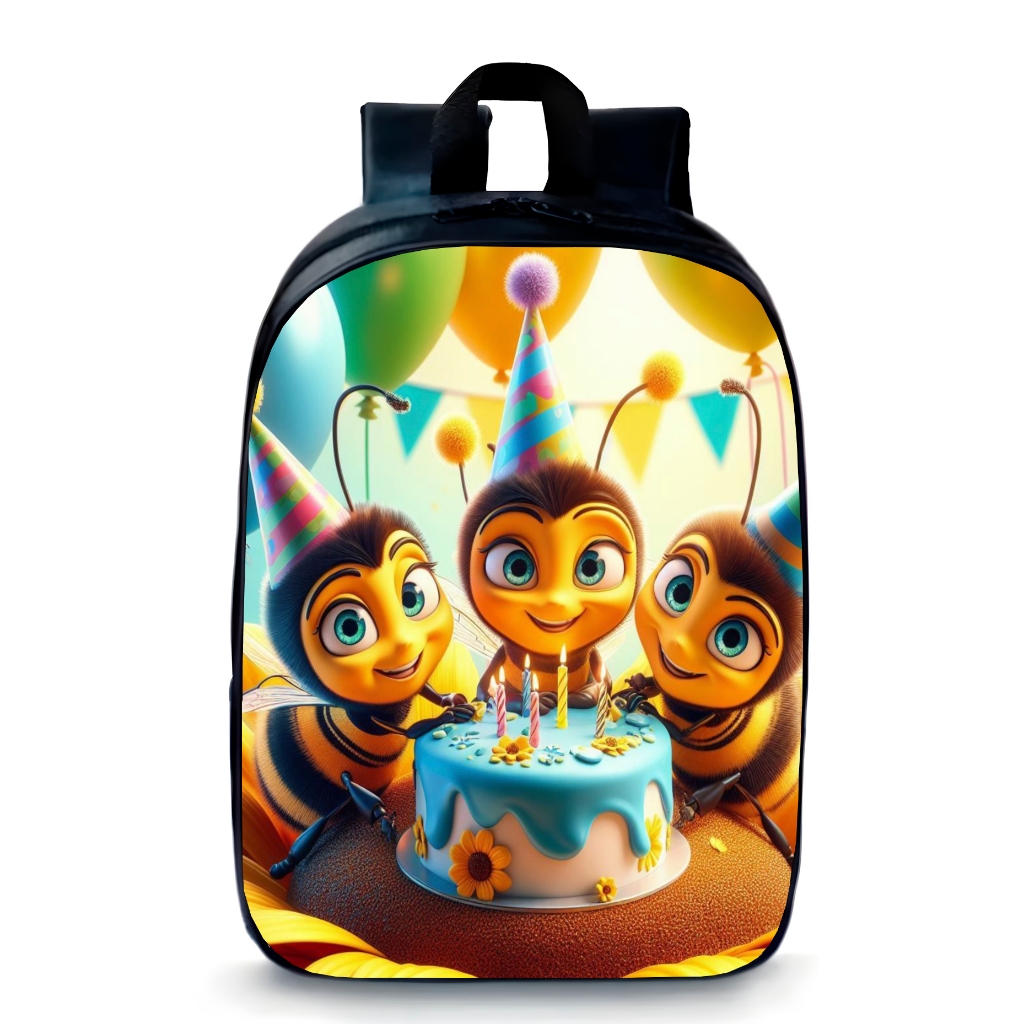 Mochila Pequena Pré-escolar infantil abelhinhas moda creche promoção