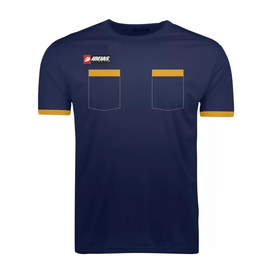 Camisa Arbitro Azul Marinho Arbitragem Jogo Futebol Juiz Esporte