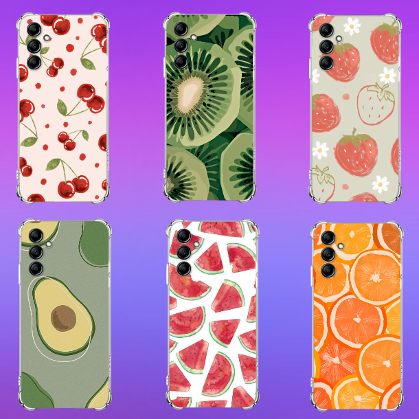 CAPA TPU DESENHOS VARIADOS FRUTA CAPINHA SAMSUNG A14, A24, A34, A54 em Oferta na Shopee