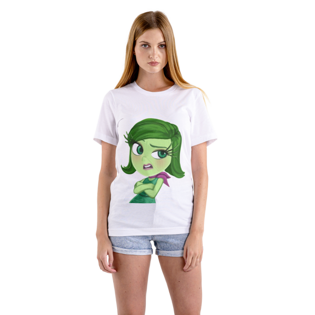 Camiseta T-shirt Feminina, Baby Look, Blusa Feminina ADULTO Divertidamente, DIVERTIDA MENTE Personagem - do P ao G2