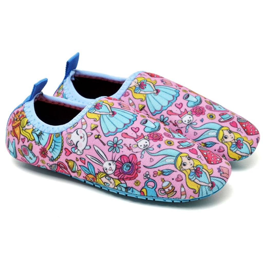Sapatilha infantil aquatica sapatilha neopre infantil alice personagem desenho menina calce facil