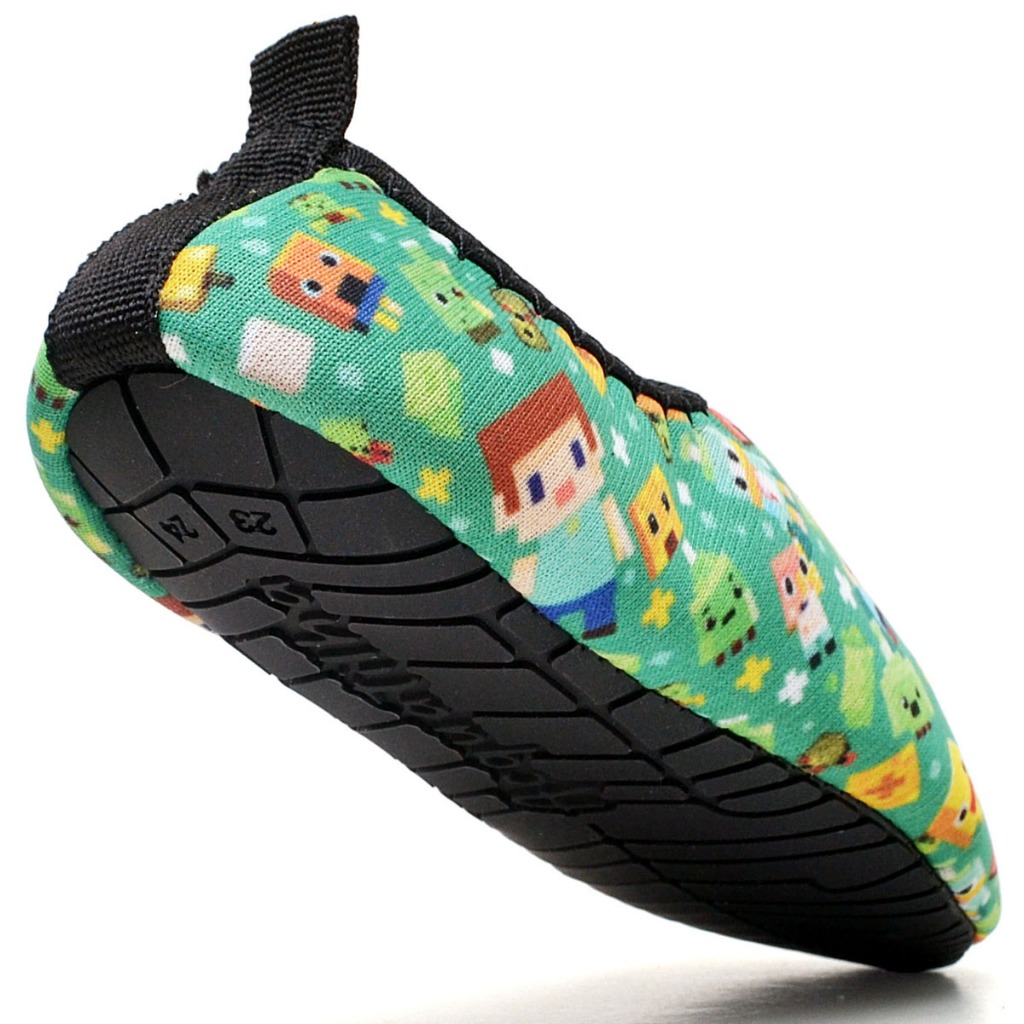 Sapatilha infantil aquatica sapatilha neoprene calce facil bloco meia agua