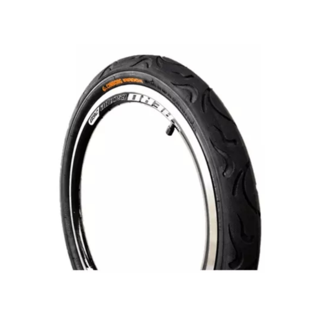 Pneu Bicicleta Cinborg Tipo Flame Irado Aro 20 X 2.125 Balão Slick