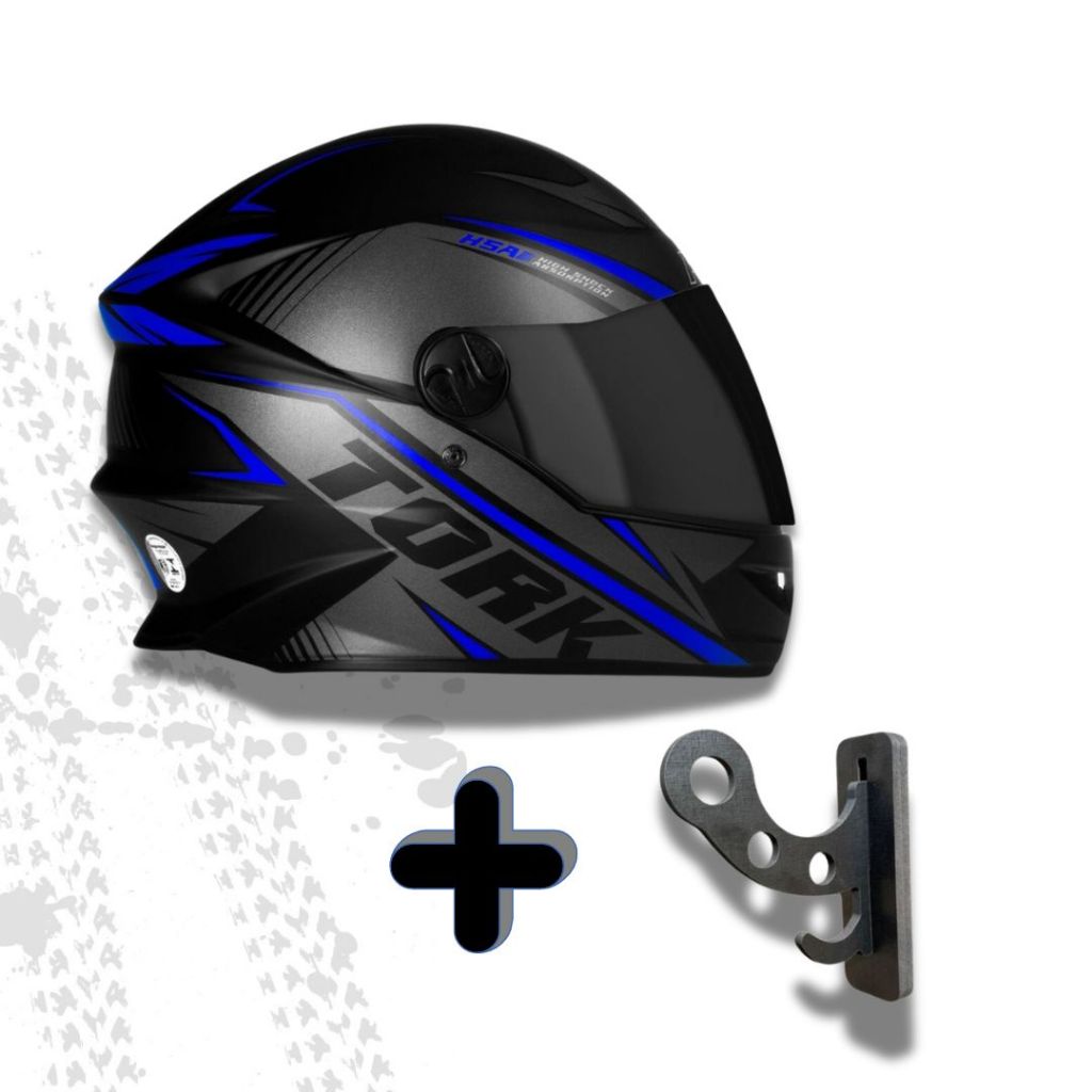 Capacete Moto Fechado Pro Tork com Suporte para Capacete R8 Viseira Fumê