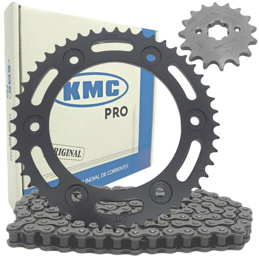 Kit Relação Transmissão Nxr Bros 160 Xre 190 S/RET Kmc Pro 881586 Importado