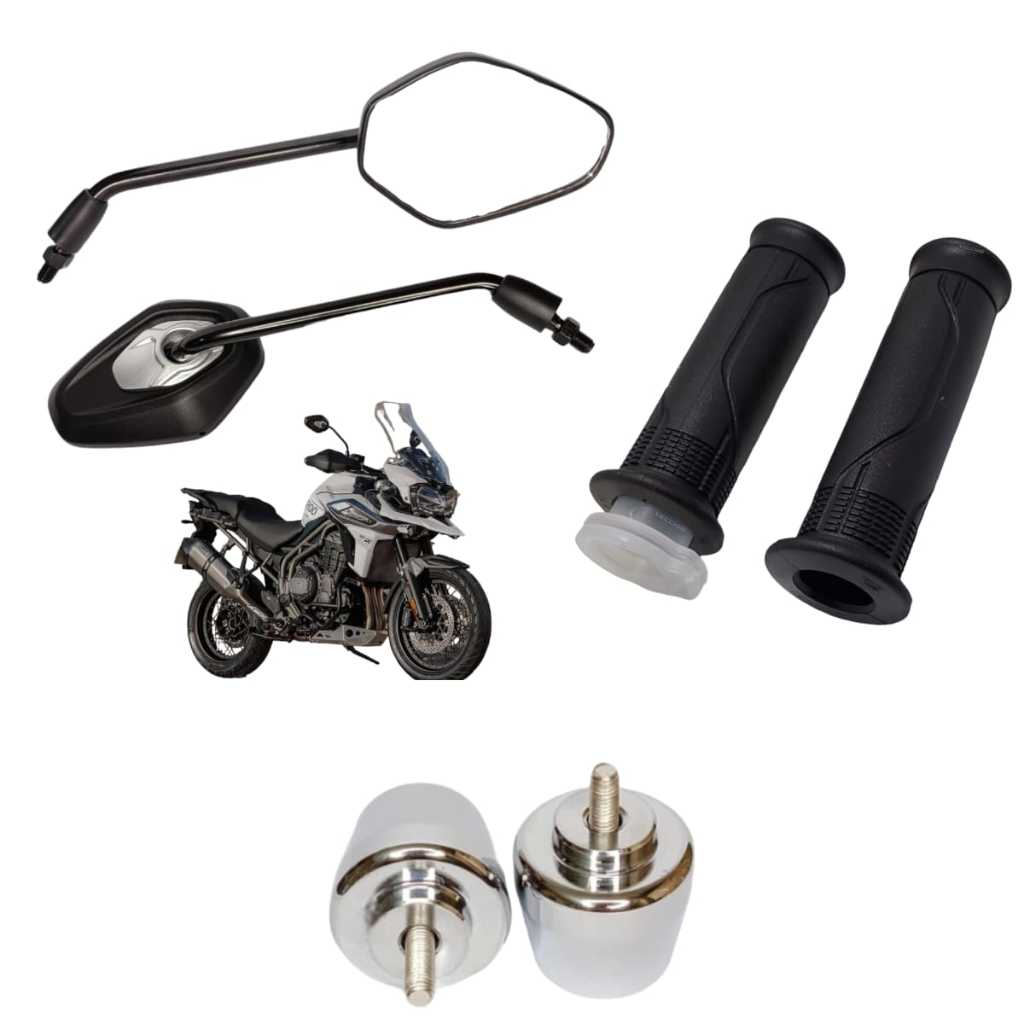 Retrovisor Tiger 1200 Rosca Honda Manopla Cargo 160 Peso Pcx 150 Cromado