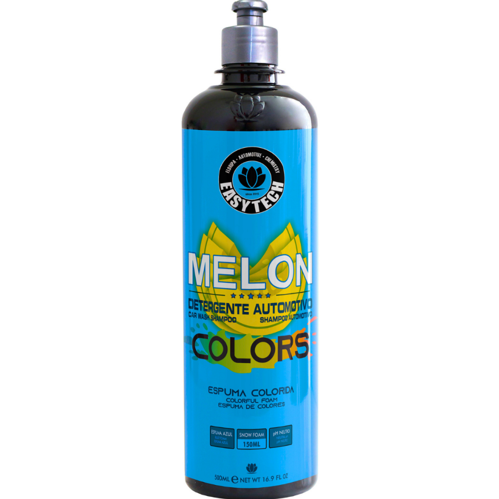 Shampoo Melon 500ml Detergente Automotivo Colors Azul - Spare Parts and Accessories for Vehicles