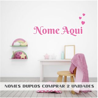 Adesivo de Parede Nome Personalizado - Decoração Quarto Infantil em Oferta na Shopee