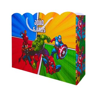 Sacolinhas Personalizadas G Vingadores Marvel - Fazemos em qualquer tema em Oferta na Shopee
